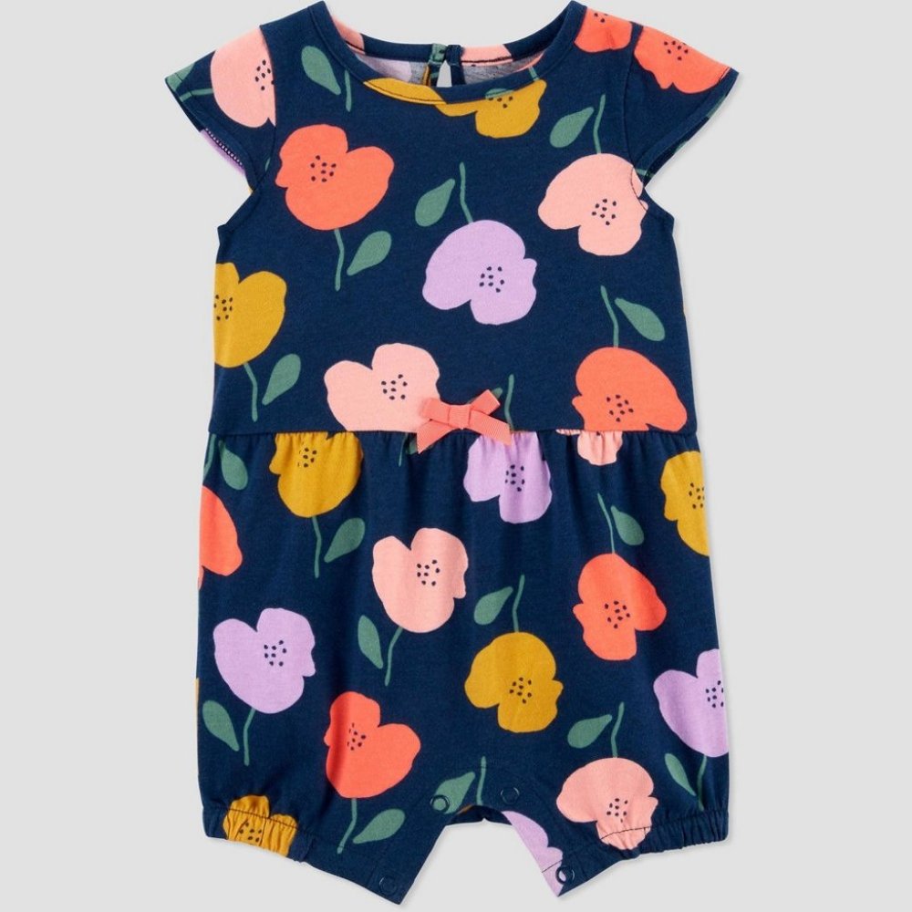 Baby Girls' Floral Jumpsuit - Just One You® Made by Carter's